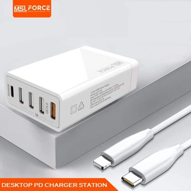 45W USB C PD QC3.0 Desktop Charger Station 45W USB C PD QC3.0 Desktop Charger Station 45W USB C PD QC3.0 Desktop Nabíjačka stanice