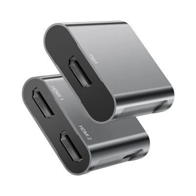 4K@60Hz 1x2 HDMI™ rozbočovač s napájaním USB C 5V