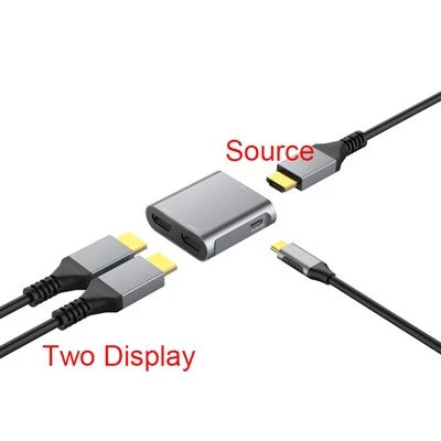 Rozbočovač HDMI 1 v 2 výstup 4K60Hz Extend Display